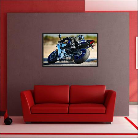 Quadro Decorativo Moto Corrida Esporte Com Moldura R10 - Vital Printer Do  Brasil - Quadro Decorativo - Magazine Luiza