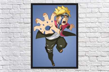 Quadro Anime One Piece Desenho Com Moldura G02