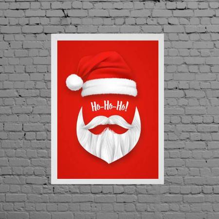 Quadro e poster HO HO HO - Natal - Roupa do Papai Noel - Quadrorama