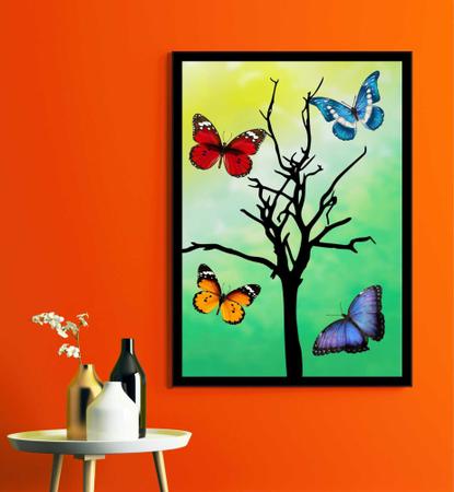 Quadro decorativo A4 BORBOLETA, natureza, butterfly, VIDA