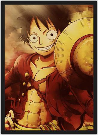 Quadro Anime One Piece Desenho Com Moldura G02 - Vital Quadros Do Brasil -  Quadro Decorativo - Magazine Luiza