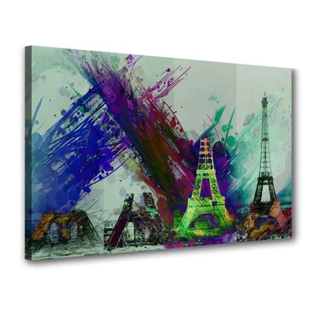 Imagem de Quadro Decorativo Paris Abstrata