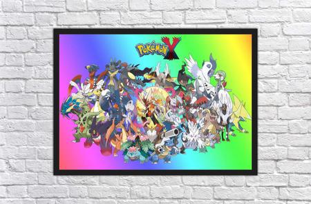 Quadro Decorativo Desenho Jogos Pokémon Decorar