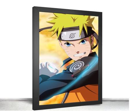 Quadro Decorativo Poste Naruto Classico Rasenggan Retro