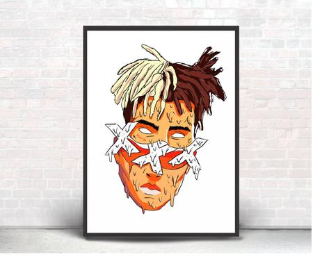 Quadro Decorativo Poste Xxx Tentacion Lil Pump Moonligth - Quadros A+ Imagem de Quadro Decorativo Poste Xxx Tentacion Lil Pump Moonligth