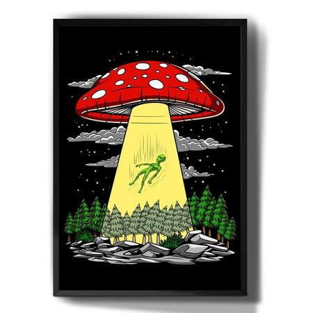 Quadro Decorativo Psicodelico Alien Abduzindo Desenho - Tribos - Quadro  Decorativo - Magazine Luiza