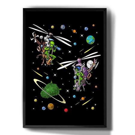 Quadro Decorativo Psicodelico Alien Abduzindo Desenho - Tribos - Quadro  Decorativo - Magazine Luiza