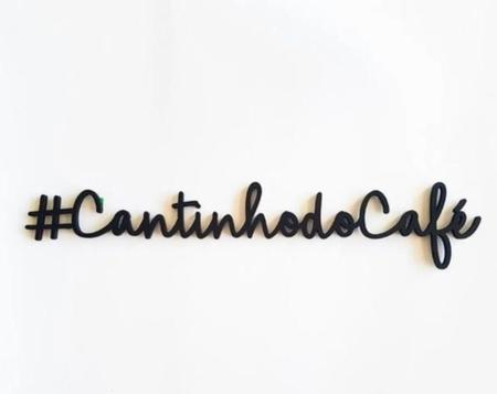 Imagem de Quadro Decorativo Quadrinho Letras Frases Mdf Cantinho Café