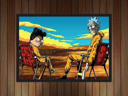 Quadro e poster Rick and Morty Referência ao Breaking Bad - Quadrorama