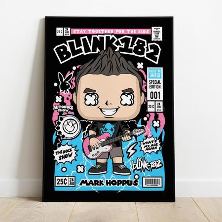 Imagem de Quadro Decorativo Rock  MDF 3mm 20x28,5 cm - Blink 182