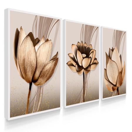 Quadro Decorativo Sala Quarto Flor Cobre Abstrato - Decoreiro - Quadro  Decorativo - Magazine Luiza