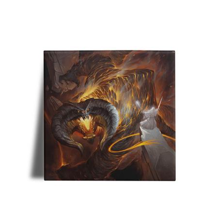 Quadro Decorativo Senhor dos Aneis Gandalf VS Balrog - Canequeiro Store Imagem de Quadro Decorativo Senhor dos Aneis Gandalf VS Balrog