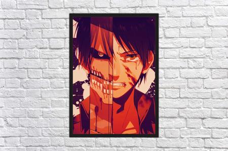 Quadro Decorativo Ataque dos Titãs Anime Desenho Com Moldura - Vital  Quadros - Quadro Decorativo - Magazine Luiza