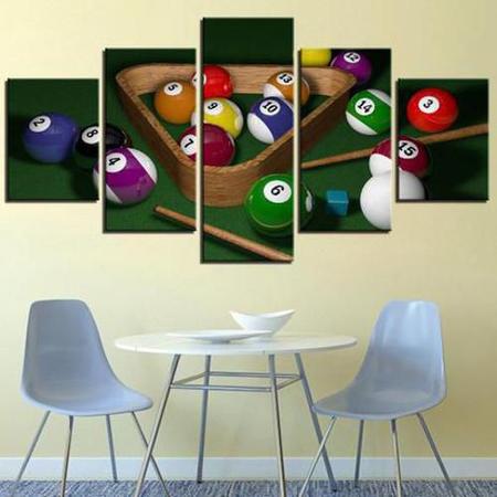 Sinuca Quadro de Bilhar Salão de Jogos Bar Hotel Vintage Mdf 28x60