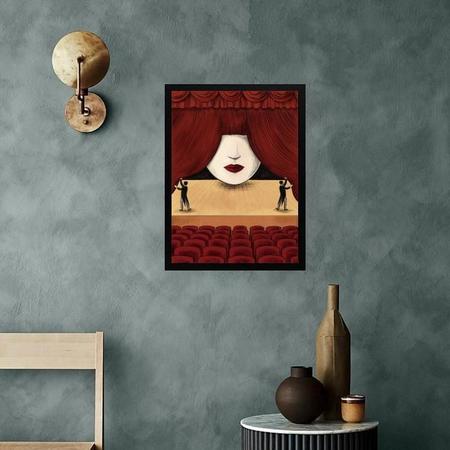 Quadro Decorativo Teatro- Palco 45X34Cm - Com Vidro - Quadros On-Line Imagem de Quadro Decorativo Teatro- Palco 45X34Cm - Com Vidro