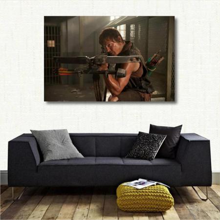 Imagem de Quadro Decorativo The Walking Dead Daryl - Tela Em Tecido