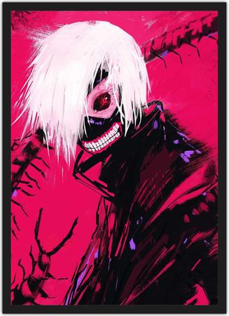 Quadro Decorativo Anime Tokyo Ghoul Mangá Com Moldura RC012