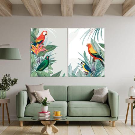 Quadro Decorativo Pintura Aquarela Tropical 2 - Decor&Quadros