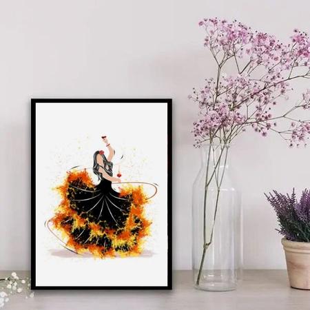 Imagem de Quadro Decorativo UmbandistaCigana 33x24cm - com vidro