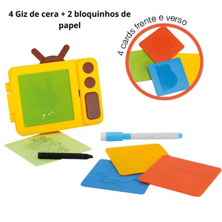 Quadro Divertido 2 em 1 Lousa Giz Quadro Caneta Apagador - Dm Toys