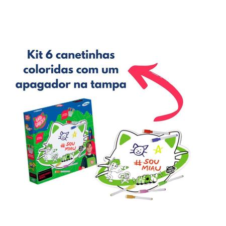 Revistinha de Colorir Personalizada Gato Galactico com Giz