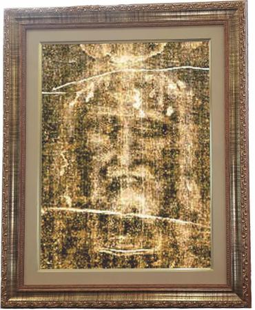 Imagem de Quadro do Santo Sudário de Turin, Mod.01, 53x43cm. Angelus
