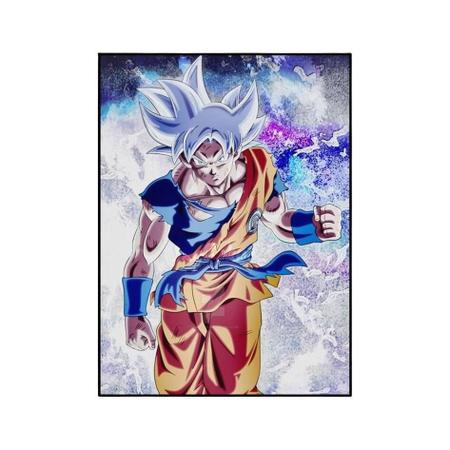 Quadro Goku Instinto Superior Dragon Ball Ultra Instinct Art