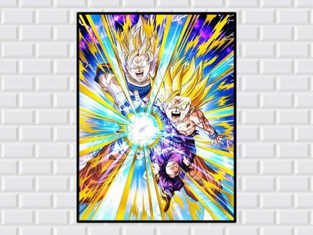 Quadro decorativo Goku e Gohan Dragon Ball Z