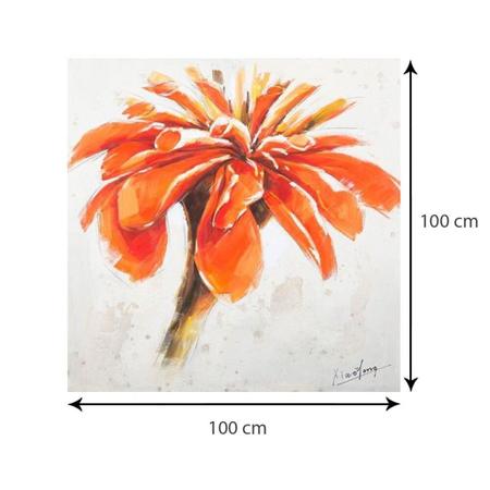 Imagem de Quadro em Tela 100x100cm Floral Decore Pronto