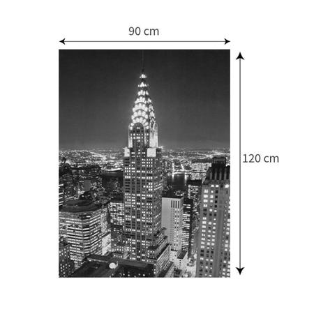 Imagem de Quadro em Tela Decorativa Chrysler Building Nova York Decore Pronto