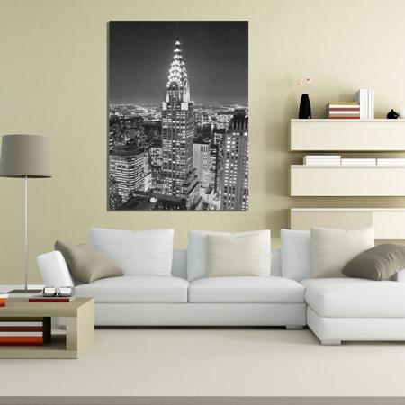 Imagem de Quadro em Tela Decorativa Chrysler Building Nova York Decore Pronto