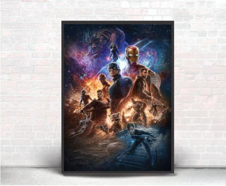 Quadro Emoldurado Poste Marvel Vingadores Thanos Com Vidro - Quadros A+ Imagem de Quadro Emoldurado Poste Marvel Vingadores Thanos Com Vidro