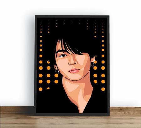 Quadro emoldurado Poster Jungkook Bts Kpop - Quadros A+ Imagem de Quadro emoldurado Poster Jungkook Bts Kpop