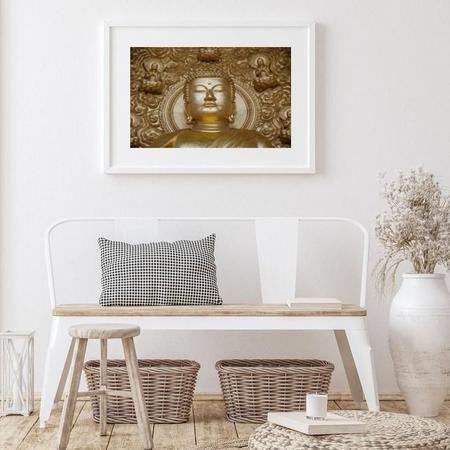 Imagem de Quadro Horizontal Buda Dourado - 60X48Cm