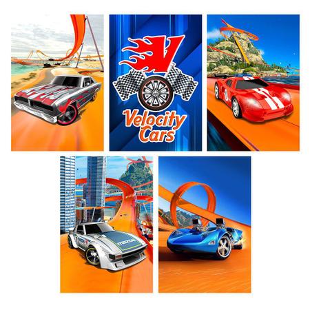 Quadro Carro Carrinho Hot Wheels Corrida Quarto Menino