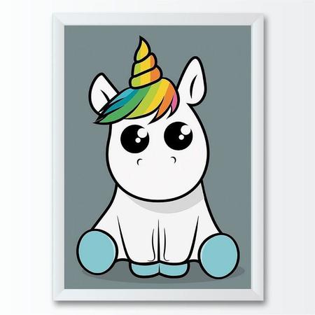 Quadro infantil desenho unicórnio baby - Conspecto Imagem de Quadro infantil desenho unicórnio baby