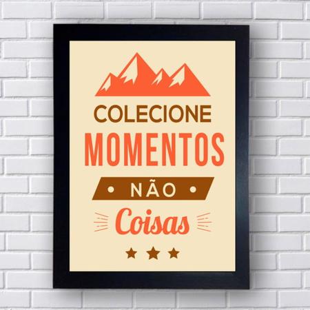 Quadro mod129 Momentos frase tamanho 21cmx30cm - Sempre Viva Home Decor Imagem de Quadro mod129 Momentos frase tamanho 21cmx30cm