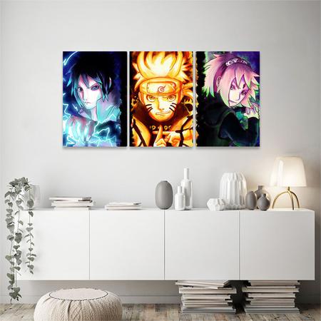 Quadro em Mosaico Decorativo Naruto Anime Desenho Quarto Sala Facil  instalação Sem Furar Sem Pregar Não Desbota HD em Promoção é no Buscapé