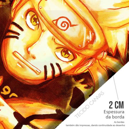 Quadro decorativo Poster Naruto Uzumaki Anime Desenho Arte com o