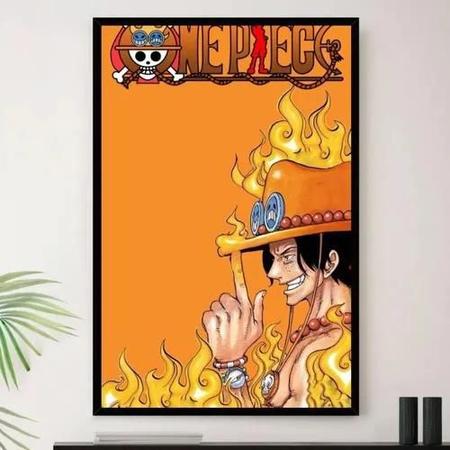 Quadro One Piece Anime Abertura Decorativo A4 23x33cm em Promoção