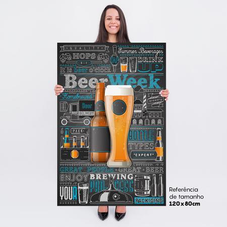 Imagem de Quadro Para Edícula Cerveja Artesanal Beer Week Bar Churrasqueira Área Gourmet - Bimper