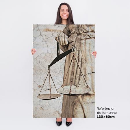 Imagem de Quadro Para Escritório Advocacia Deusa Da Justiça Detalhe Retrô Advogados - Bimper