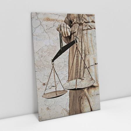 Imagem de Quadro Para Escritório Advocacia Deusa Da Justiça Detalhe Retrô Advogados - Bimper