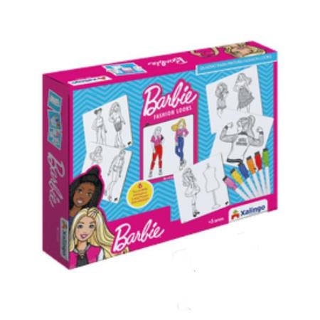 Quadro de Pintura Barbie Fashion Looks Brinquedo Educativo de