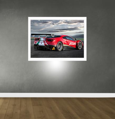 Imagem de Quadro para Quarto Carro Ferrari 488 GTB 45x33 A3