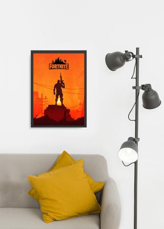 Quadro Decorativo Jogo Fortnite A3 - C/ Moldura E Vidro