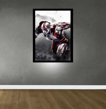 Imagem de Quadro para Quarto God of War Kratos 45 x33 A3