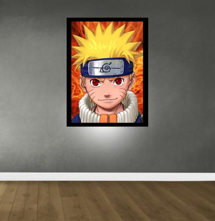 Quadro Decorativo para Quarto Poster Naruto 45x33 A3