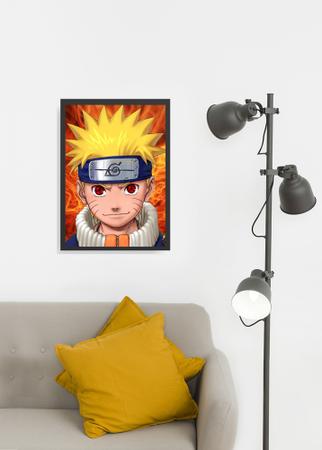 Quadro Decorativo para Quarto Poster Naruto 45x33 A3