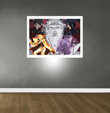 Quadro Decorativo para Quarto Poster Naruto 45x33 A3